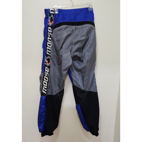 Moose Motor Crossing 36in waist Blue n Black pants. Active. Motorcycle. Korea. - Picture 2 of 16